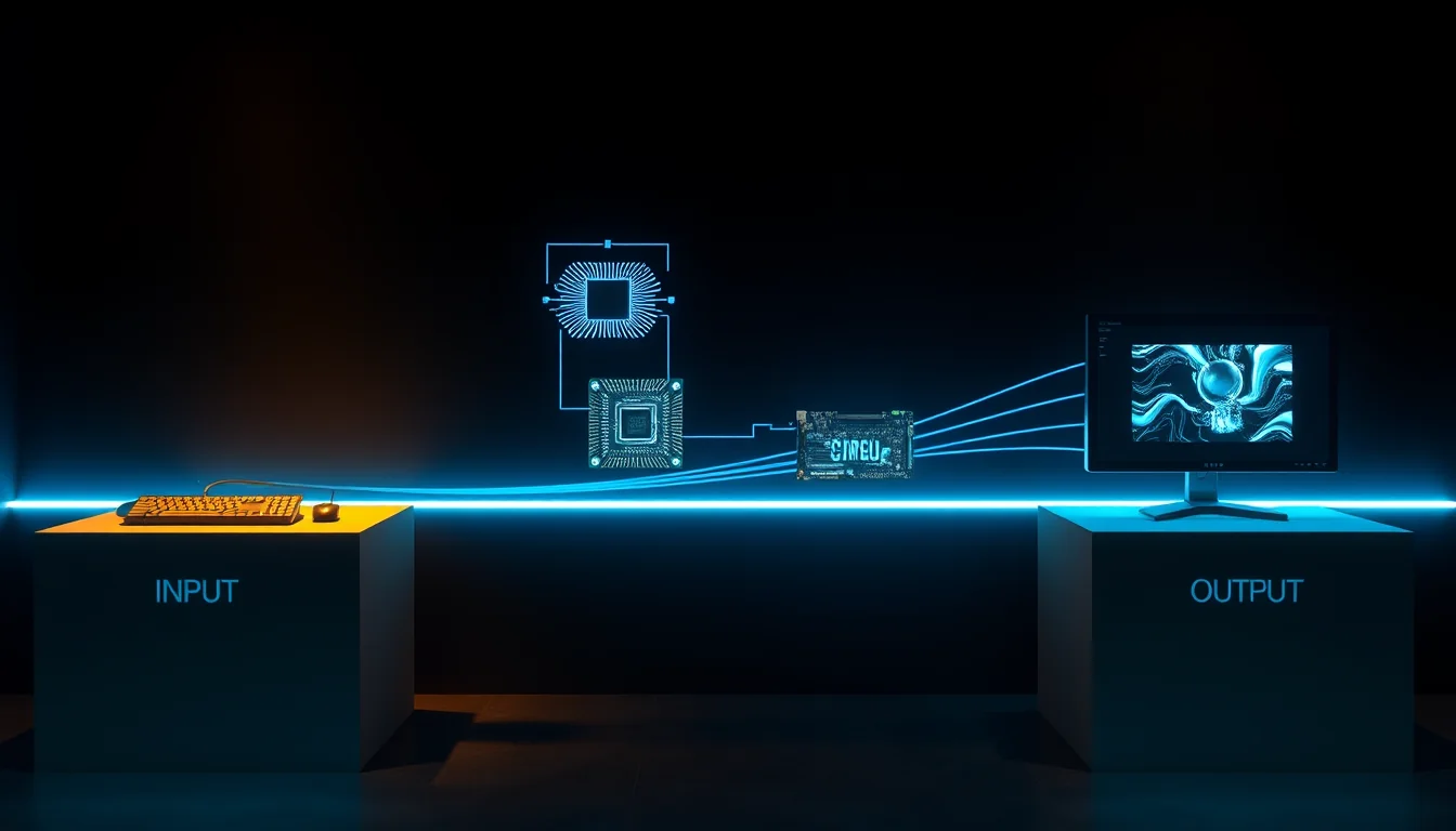 แผนผัง Von Neumann Architecture — Input, Process, Storage, Output