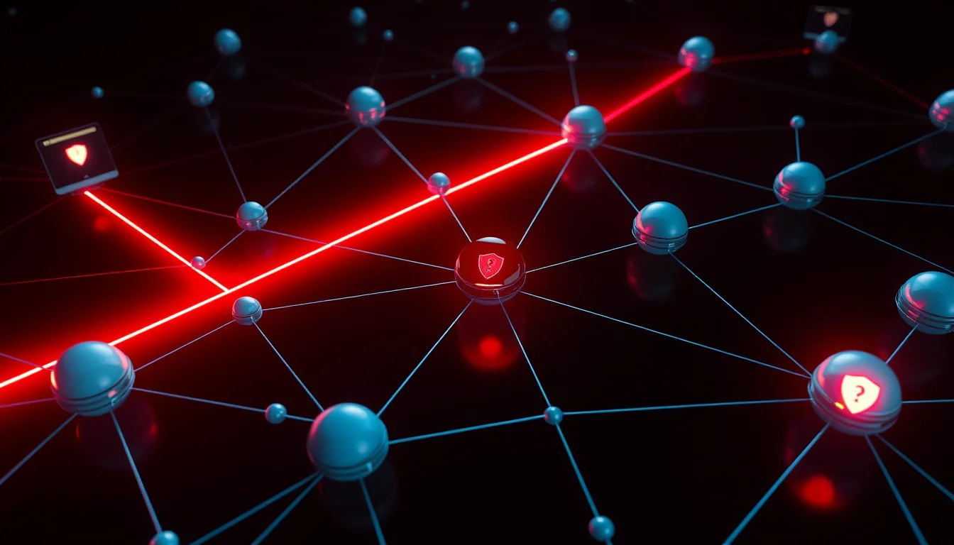 Network attack path visualization — แสงแดงวิ่งผ่านเครือข่าย ทะลุด่านป้องกัน